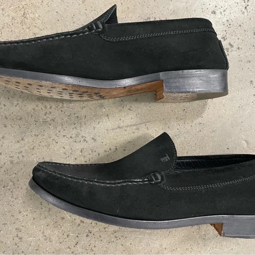 Tods Mens Suede Loafers - Picture 9 of 11